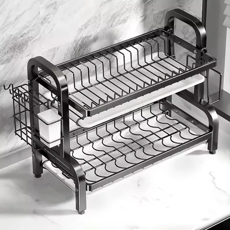 2 Tier Rust Proof Dish Rack