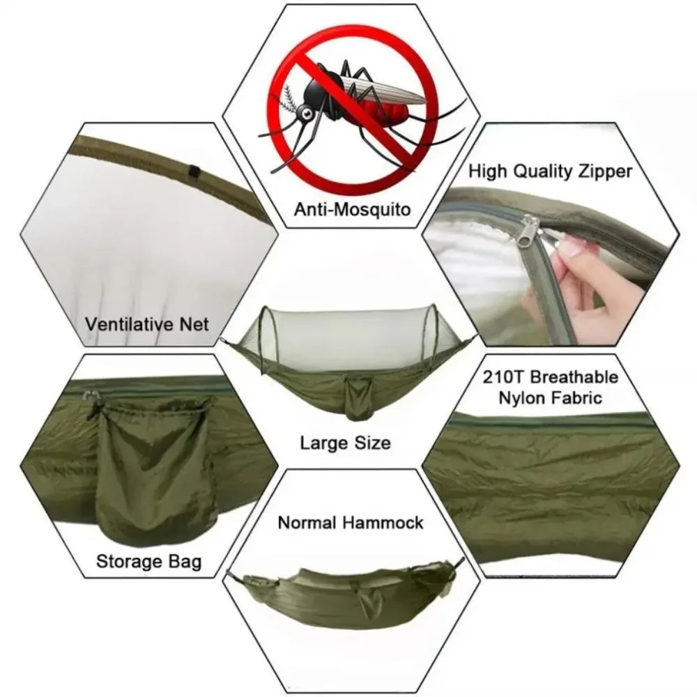 Outdoor Hammock With Mosquito Net