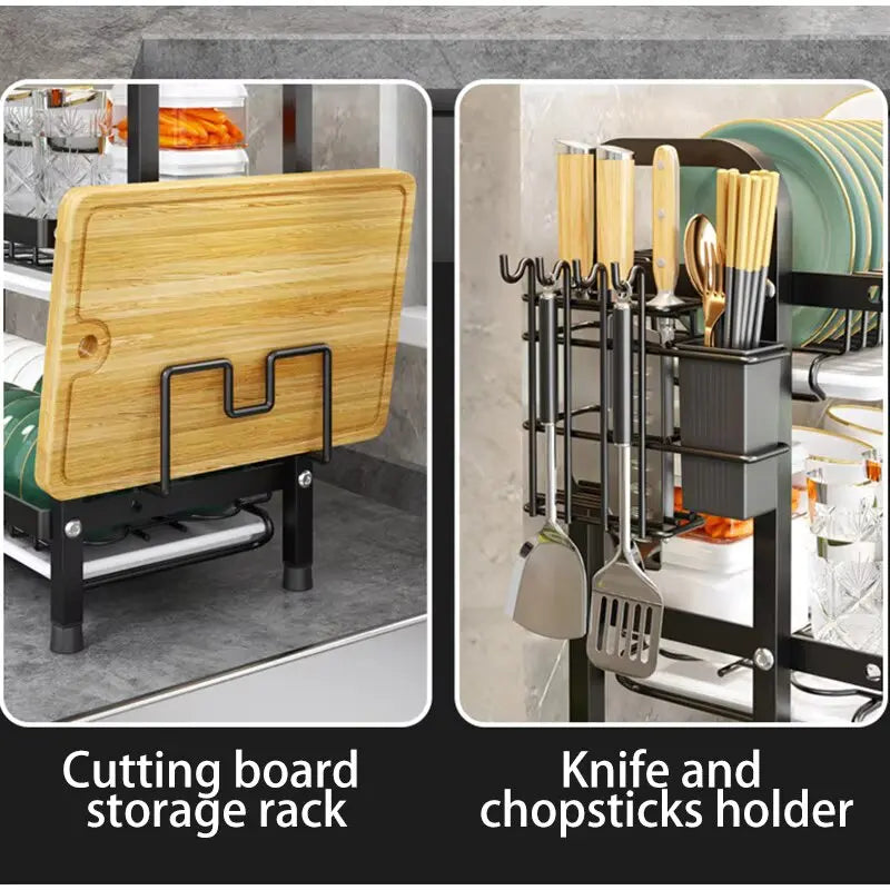 2 Tier Rust Proof Dish Rack