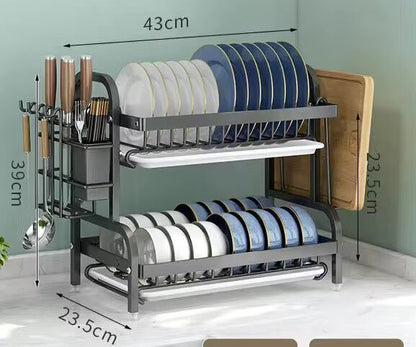 2 Tier Rust Proof Dish Rack