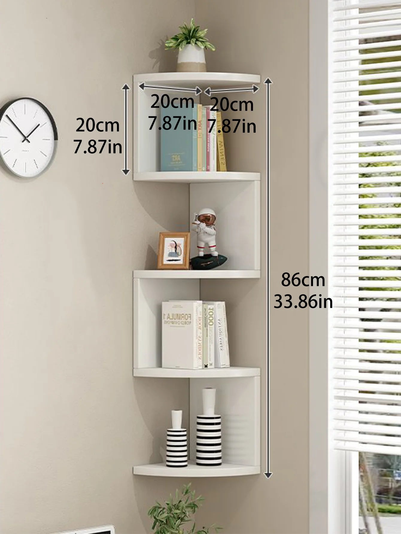 5 Tier Corner Shelving Unit