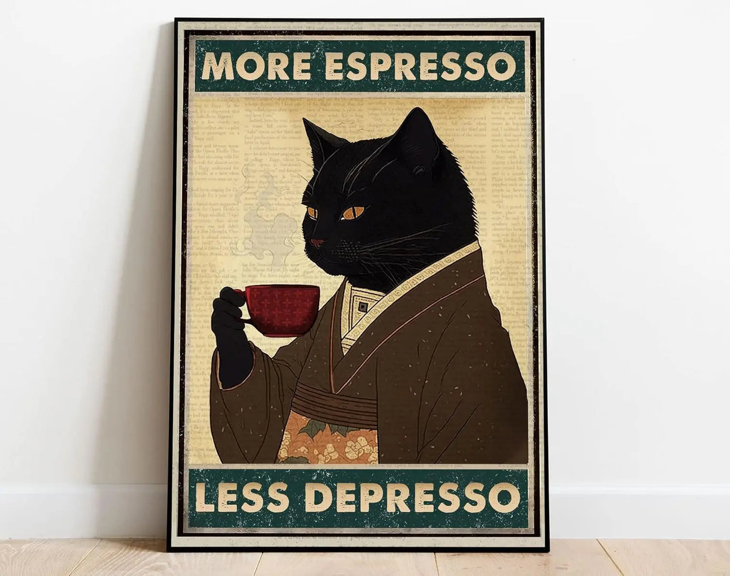 "More Espresso, Less Depresso" Art Print