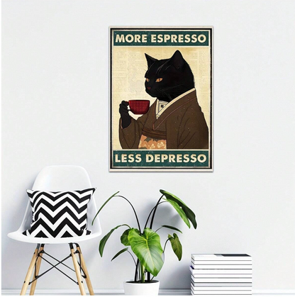 "More Espresso, Less Depresso" Art Print